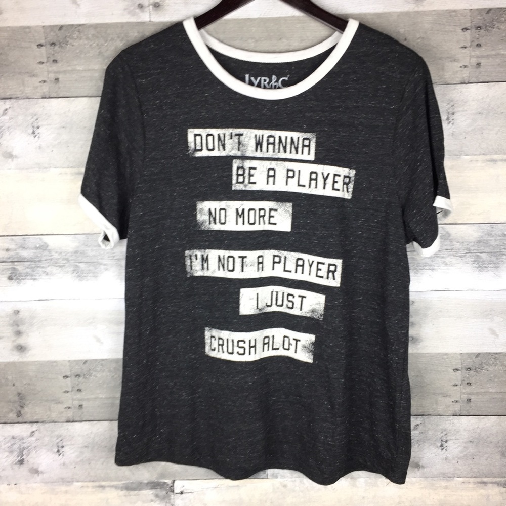 Lyric Culture Ringer Tee 2X Not A Player Big Pun